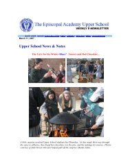 Upper School News & Notes - Episcopal Academy