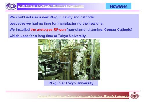 Photo-cathode RF-gun System - KEK