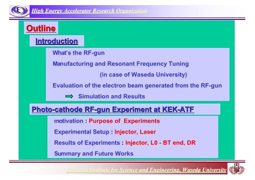 Photo-cathode RF-gun System - KEK