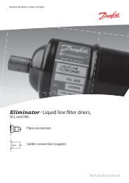 Eliminator Â® Liquid line filter driers,