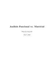Análisis Funcional vs. Matricial - IAM