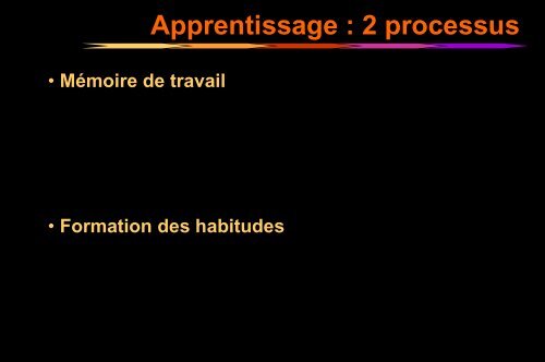 Apprentissage - Institut des Sciences cognitives - CNRS