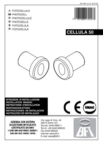 CELLULA 50 - BFT France