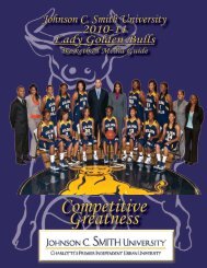 2010-11 Media Guide - Johnson C. Smith University Athletics