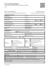 Personalfragebogen für geringfügig (Minijob)
