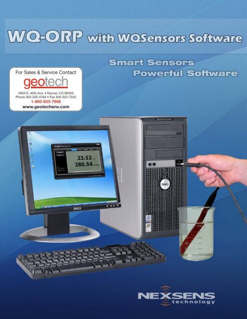 NexSens WQ-ORP Sensor User's Manual - Geotech Environmental ...