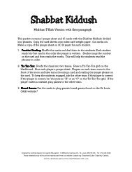 Shabbat Kiddush (Traditional) Prayer sheet & 20 cards pdf.pub