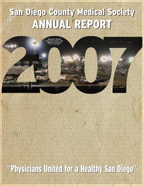 annual report annual report - San Diego County Medical Society