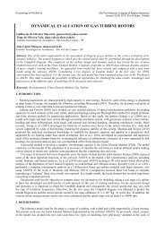 Dynamical Evaluation Of Gas Turbine Rotors - American Academy ...