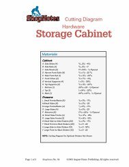 Hardware Storage Cabinet Cutting Diagram - ShopNotes