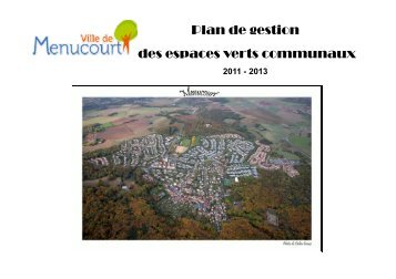 Plan de gestion des espaces verts communaux - Menucourt
