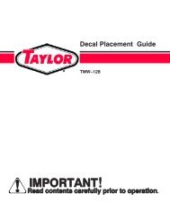 TMW-128 Decal Placement Guide - Taylor Machine Works
