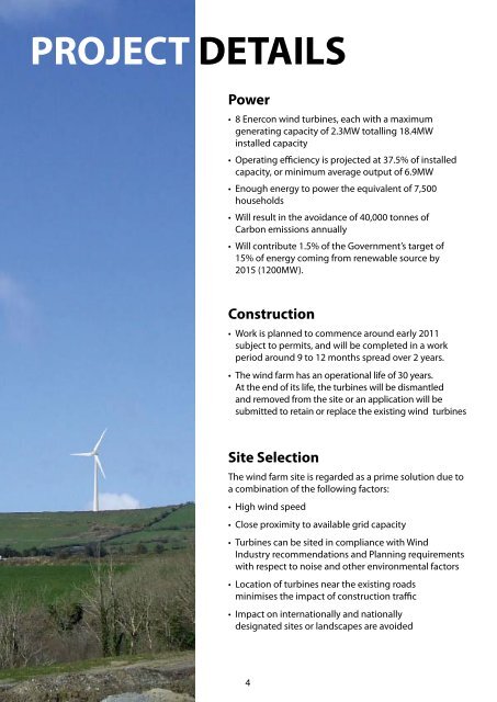 GLASHANTOOREEN WINDFARM PROJECT - Organic Power