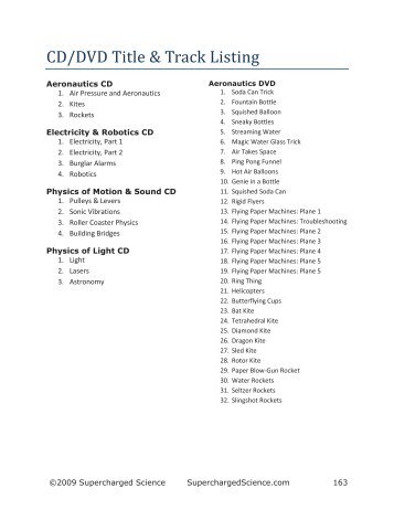 Science Experiment Manual-2009-short - Supercharged Science