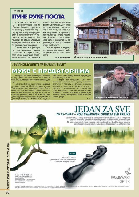 LovaÄke novine (septembar-oktobar 2008) - Lovacki Savez Srbije