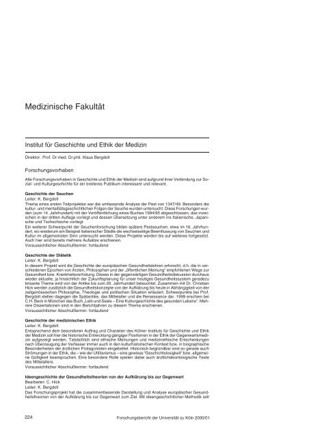 Medizinische Fakultat Uniklinik Koln Universitat Zu Koln