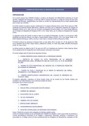 CODIGO DE ETICA PARA LA ABOGACIA DEL MERCOSUR - DHnet