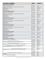 GLEANER COMBINE OEM PART # - Harold Electric Co.