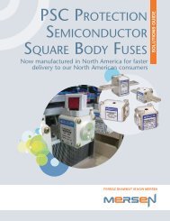 psc protection semiconductor square body fuses - Mersen