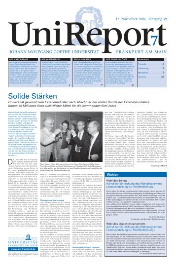 Ausgabe 7-2006 - Goethe-UniversitÃƒÂ¤t