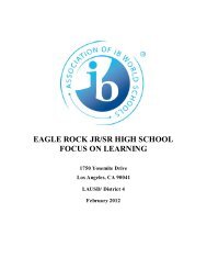 Download the WASC Report 2011-2012 - Eagle Rock High School