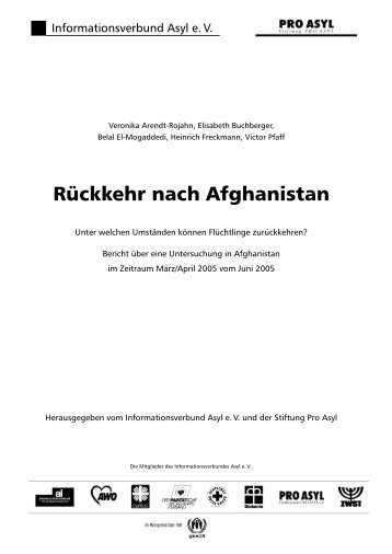 Rückkehr nach Afghanistan - Pro Asyl