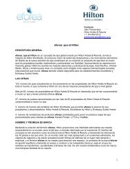 Spanish: eforea: Spa at Hilton Fact Sheet - Hilton Hotels & Resorts ...