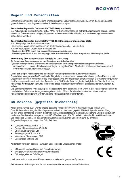 Laufschienensystem LS 10-D - Ecovent Energie- und Umwelttechnik ...