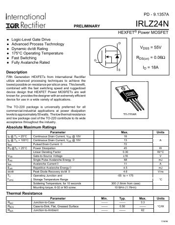 IRLZ24N - Micropik