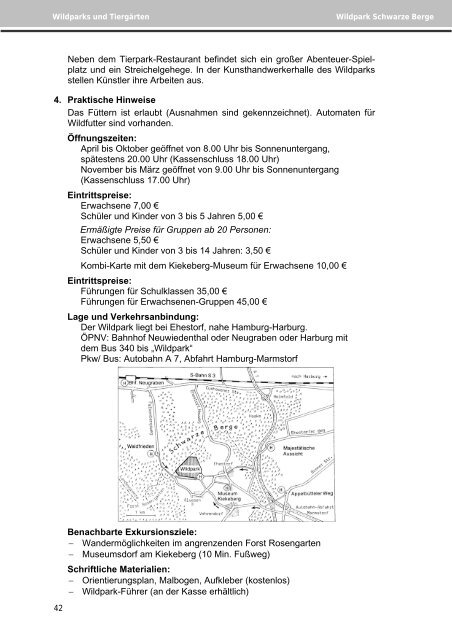 Exkursionen für Biologieunterricht und Umwelterziehung