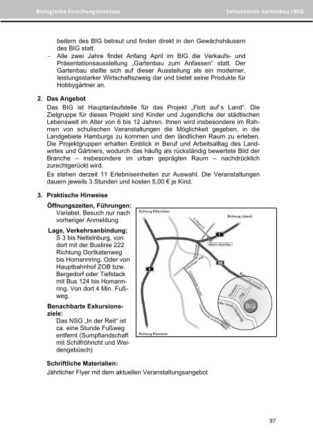 Exkursionen für Biologieunterricht und Umwelterziehung