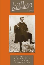 Kâllan pârm 1-03 - Svenska litteratursÃ¤llskapet i Finland