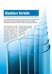 Glasklare Vorteile