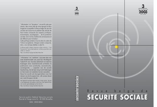 Cover Soc. Zekerh. frans-verkle - FOD Sociale Zekerheid