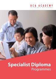 Specialist Diploma - BCA Academy