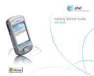 AT&T 8525 Getting Started Guide - Pocket PC Central
