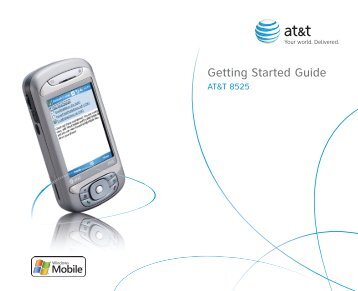 AT&T 8525 Getting Started Guide - Pocket PC Central