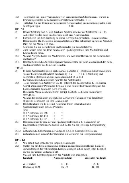 Kernchemie 1978/II 4. Im Gegensatz zum vorwiegend ... - Bentz46.de