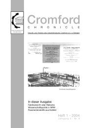 Berichte und Kommentare - cromford-ev.de