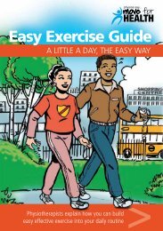 Easy Exercise Guide - The Chartered Society of Physiotherapy