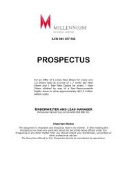 Prospectus for Fully Underwritten Non-Renounceable Rights Issue