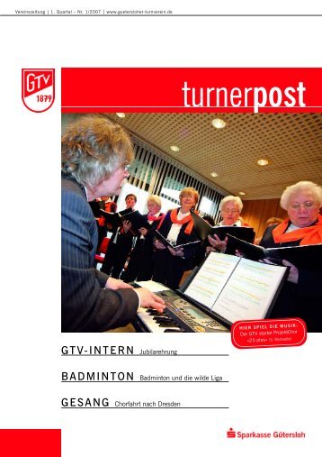 Turnerpost 1 2007 - Gütersloher Turnverein von 1879 eV