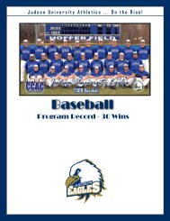 Baseball - Judson University Athletics