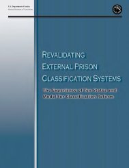 Revalidating External Prison Classification Systems - The National ...