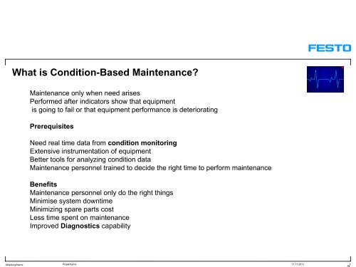 Festo Diagnostics and Condition Monitoring (PDF)