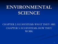 Chapter 3 Ecosystems and How they Work