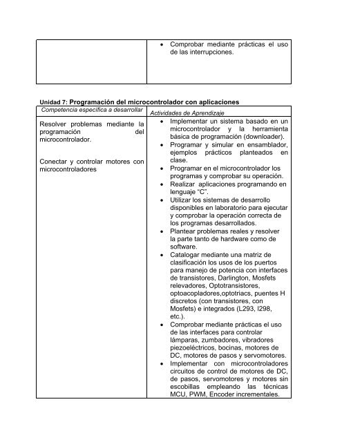 FA IMCT-2010-229 Microcontroladores.pdf - Instituto TecnolÃ³gico de ...