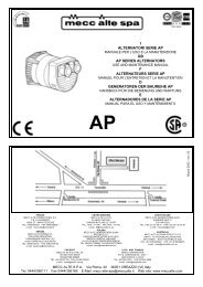 I ALTERNATORI SERIE AP GB AP SERIES ... - Mecc Alte SpA