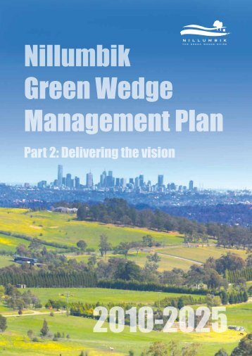 Nillumbik Green Wedge Management Plan - Nillumbik Shire Council