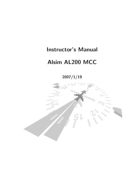 ALSIM Operators Manual